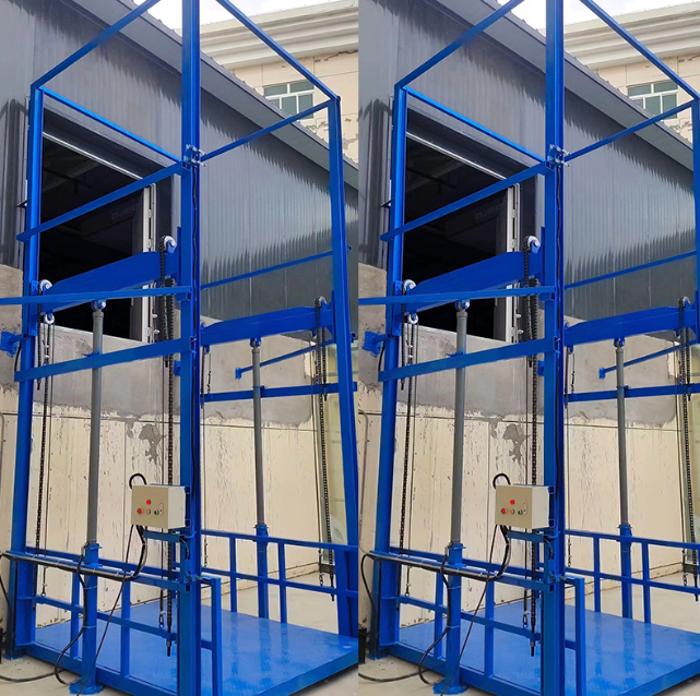 青山湖导轨式升降货梯